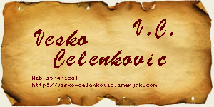 Vesko Čelenković vizit kartica